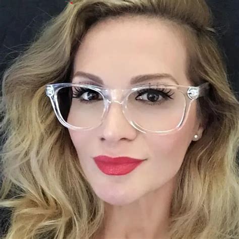 oversized clear frame prescription glasses